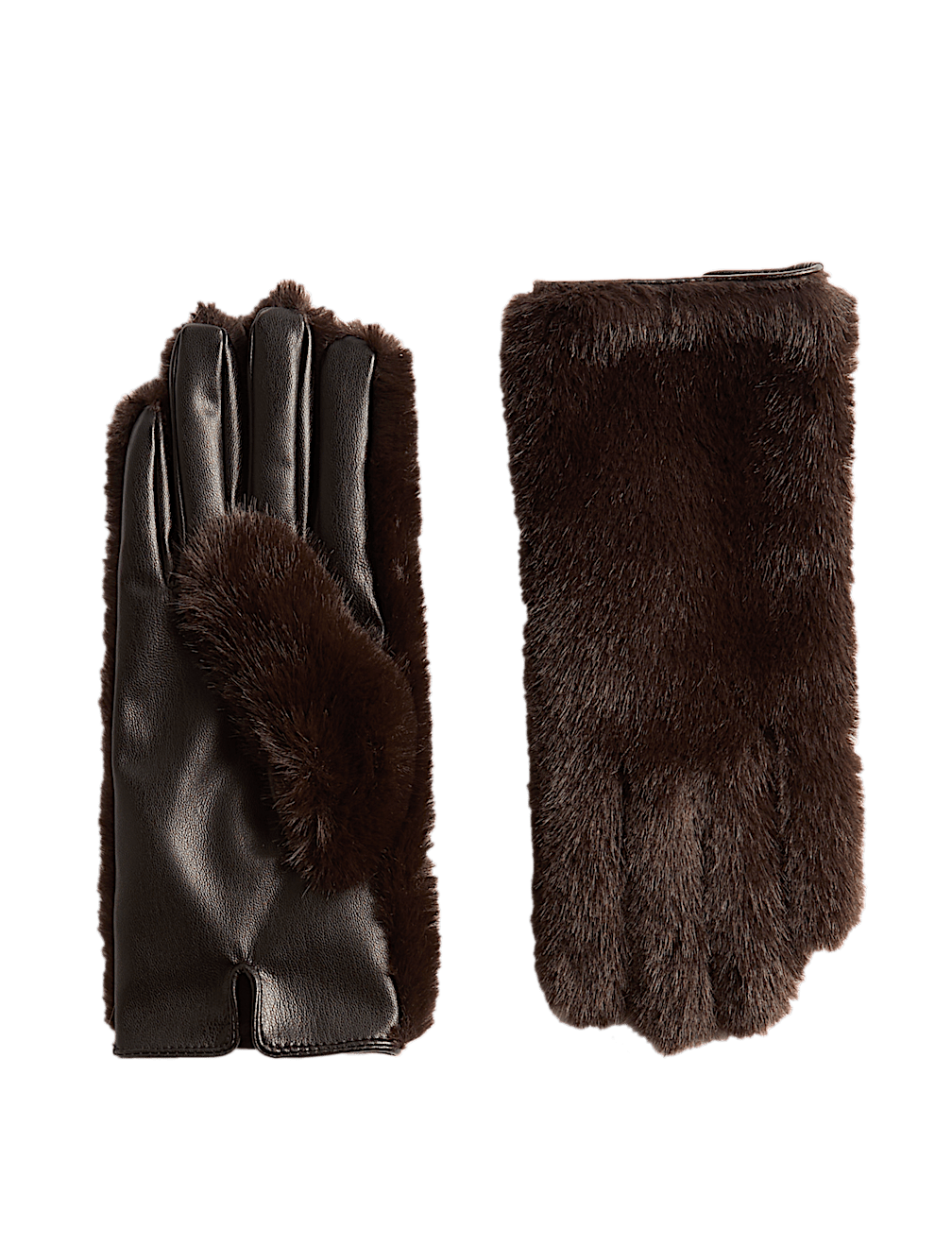 Faux Fur Gloves