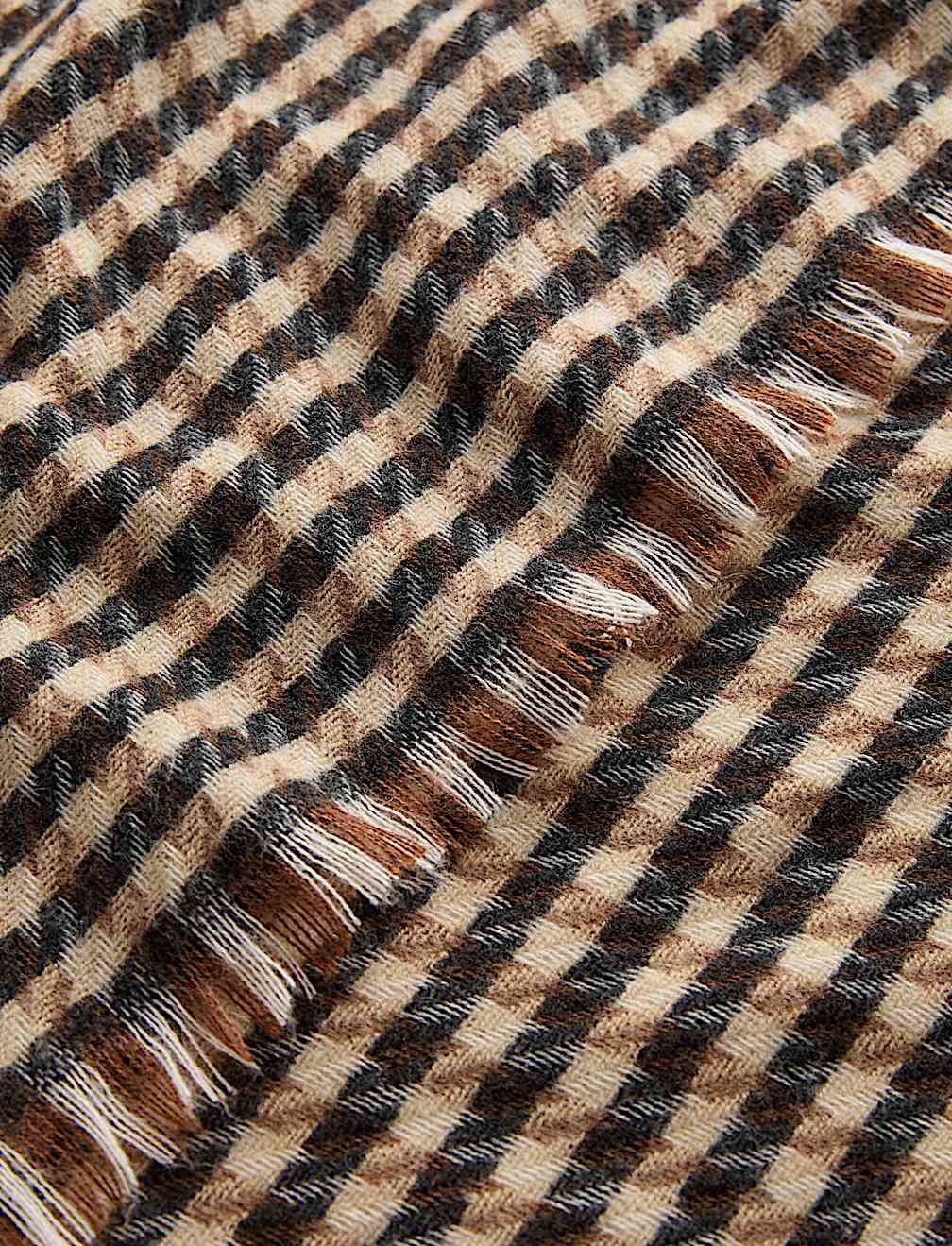 Woven Checked Scarf