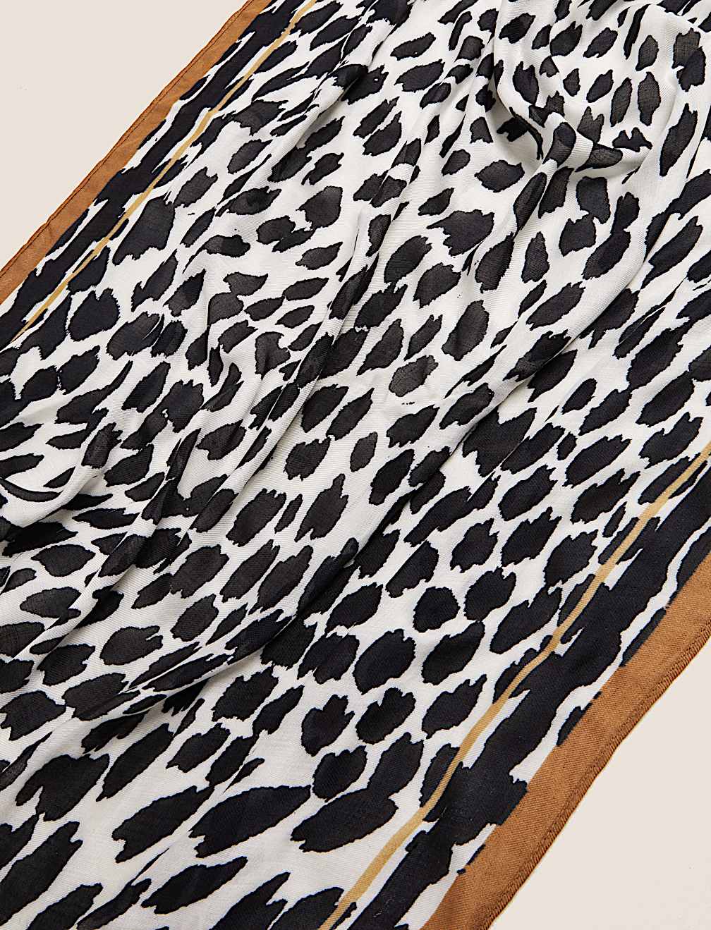 Animal Print Scarf with Modal