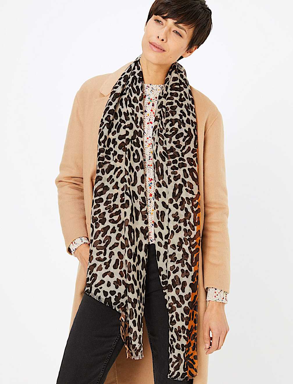 Leopard Print Scarf