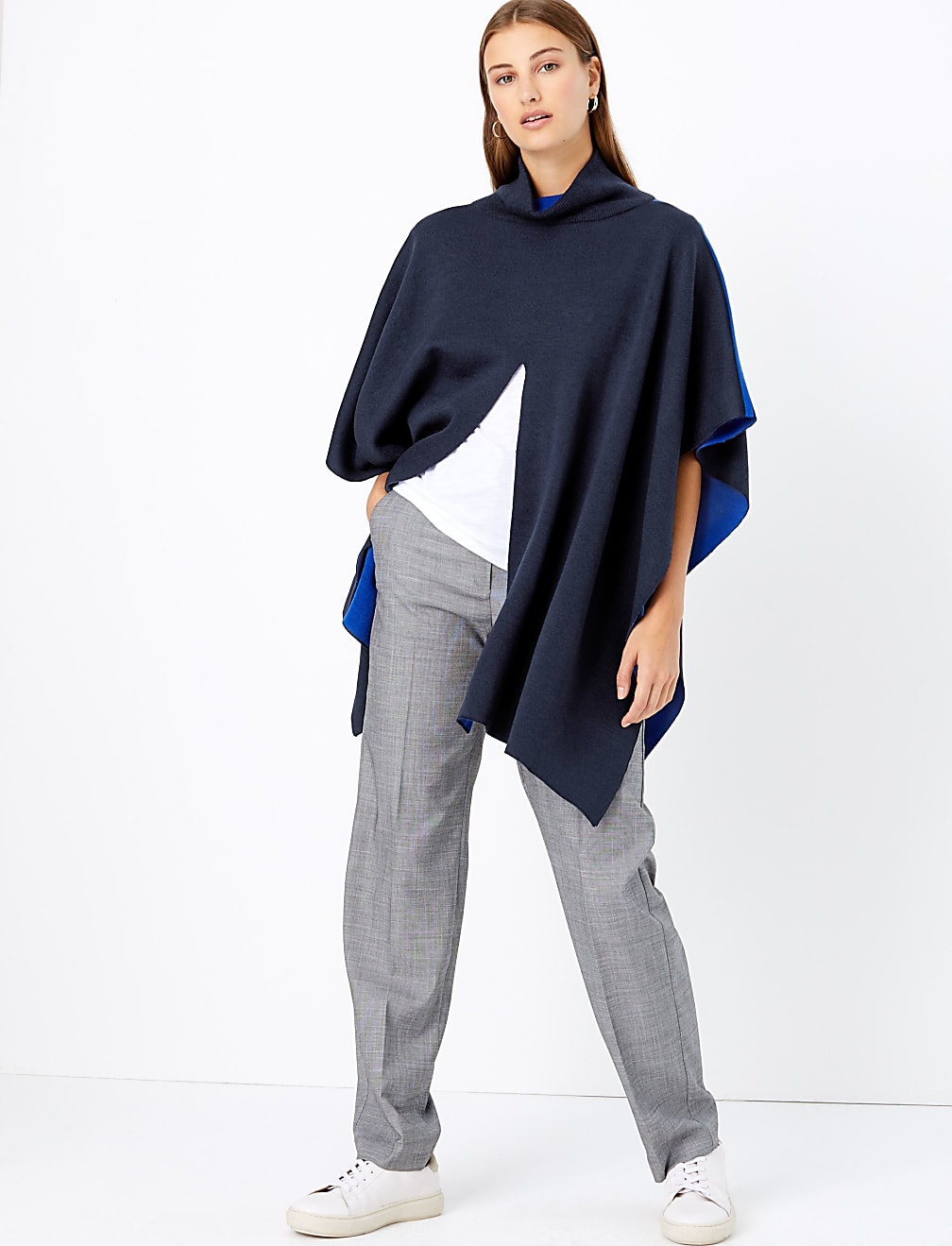 Split Front Poncho