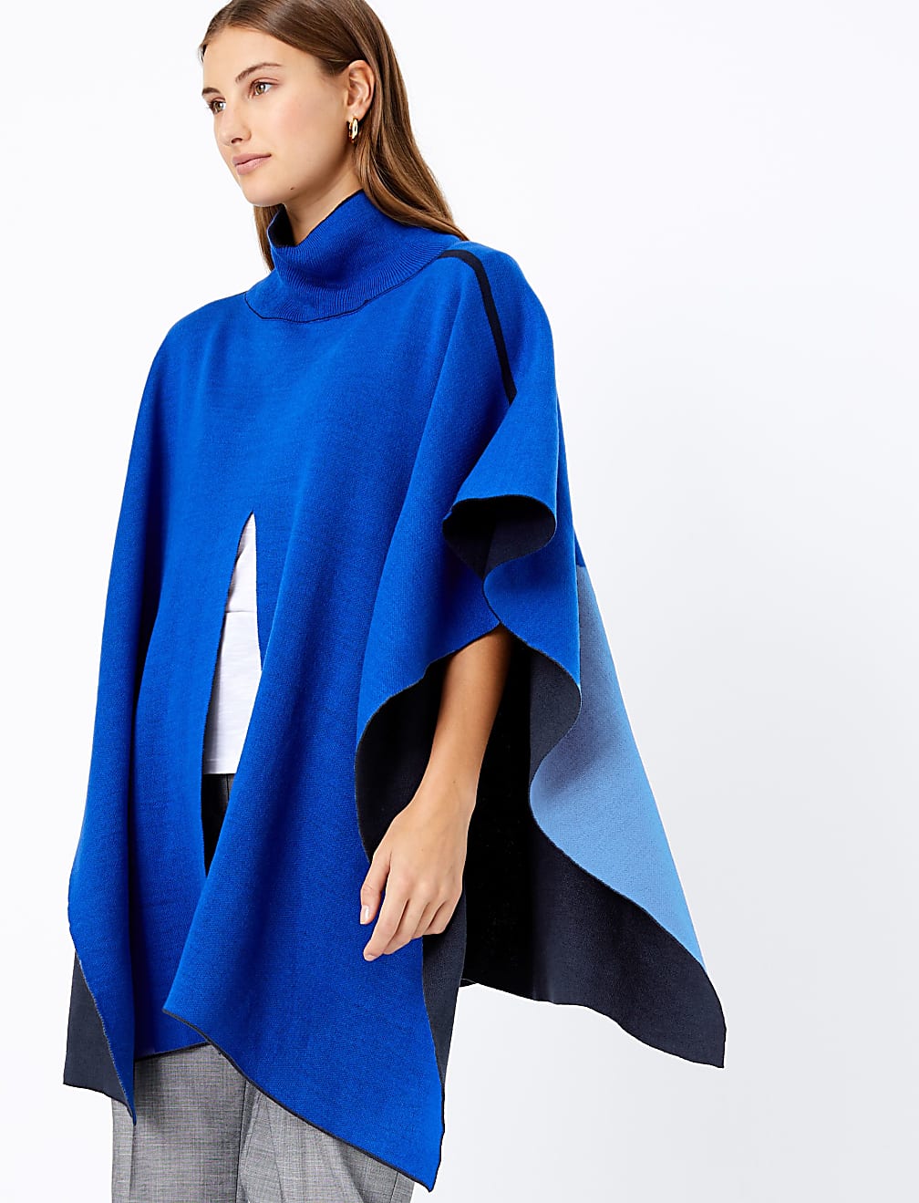 Split Front Poncho