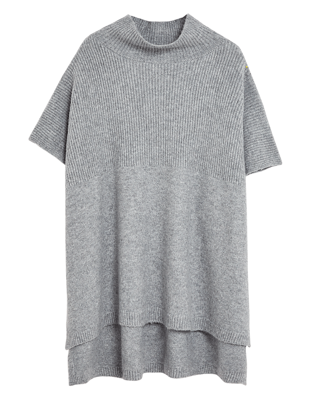 Knitted High Low Poncho