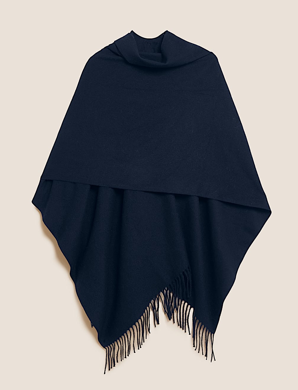 Woven Tassel Poncho