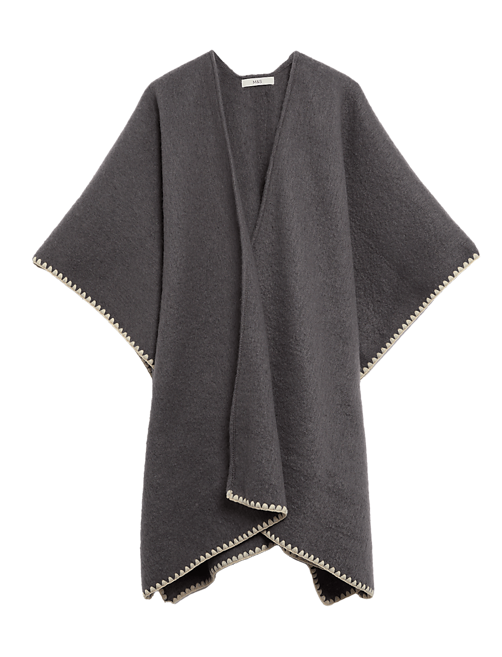 Brushed Whipstitch Poncho