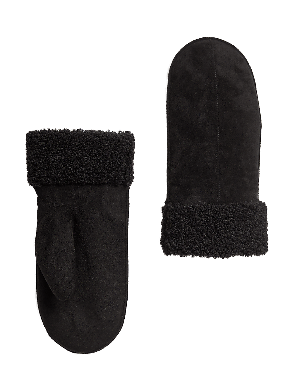 Faux Suede Mittens