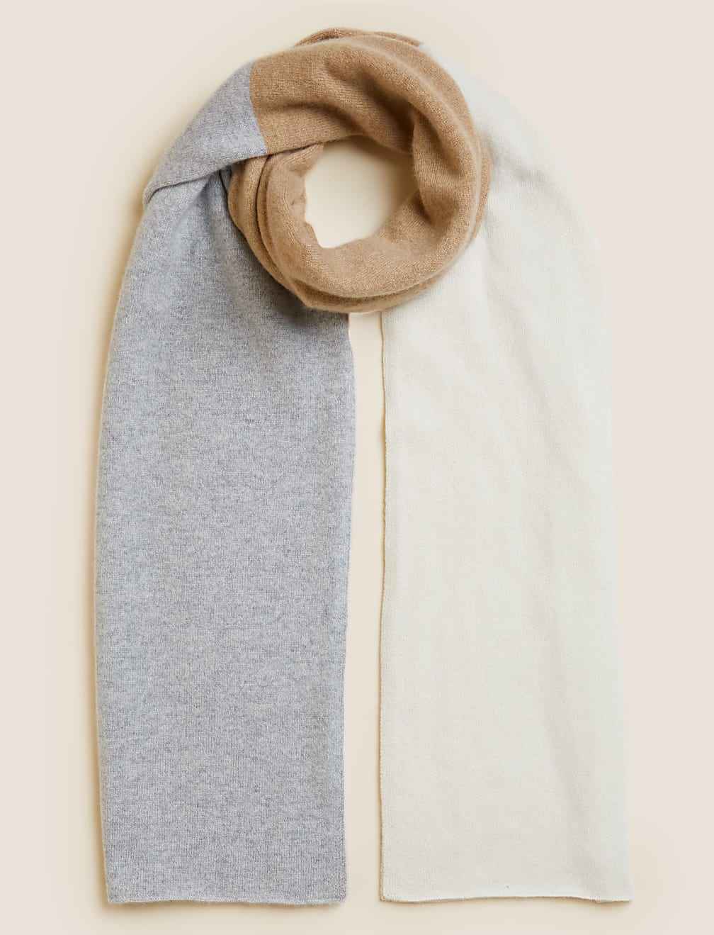 Pure Cashmere Colour Block Scarf