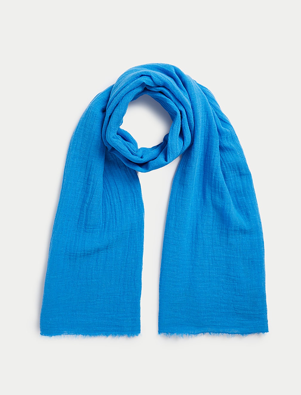 Linen Blend Textured Scarf