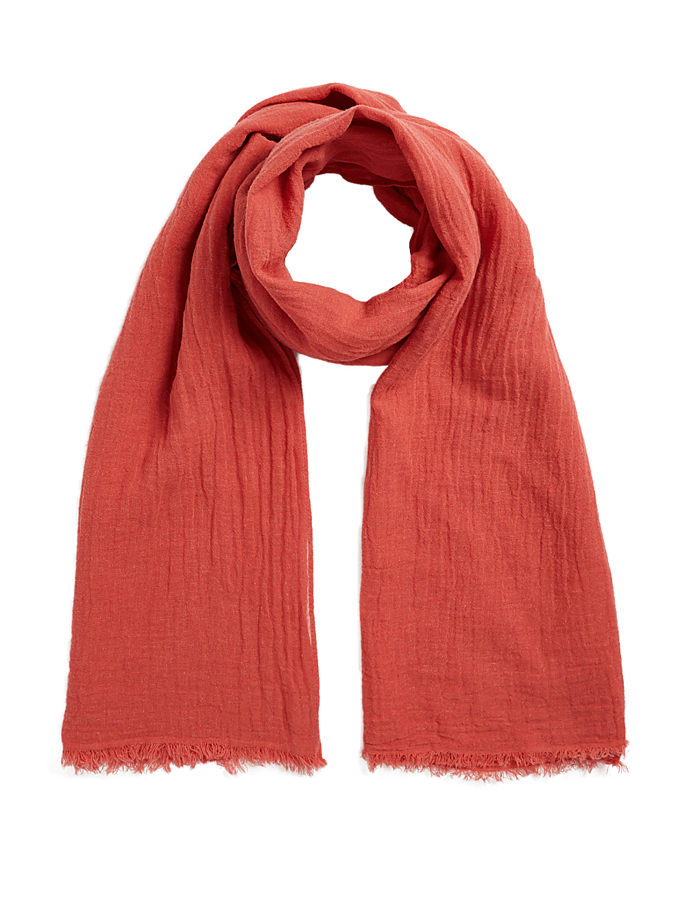 Linen Blend Textured Scarf