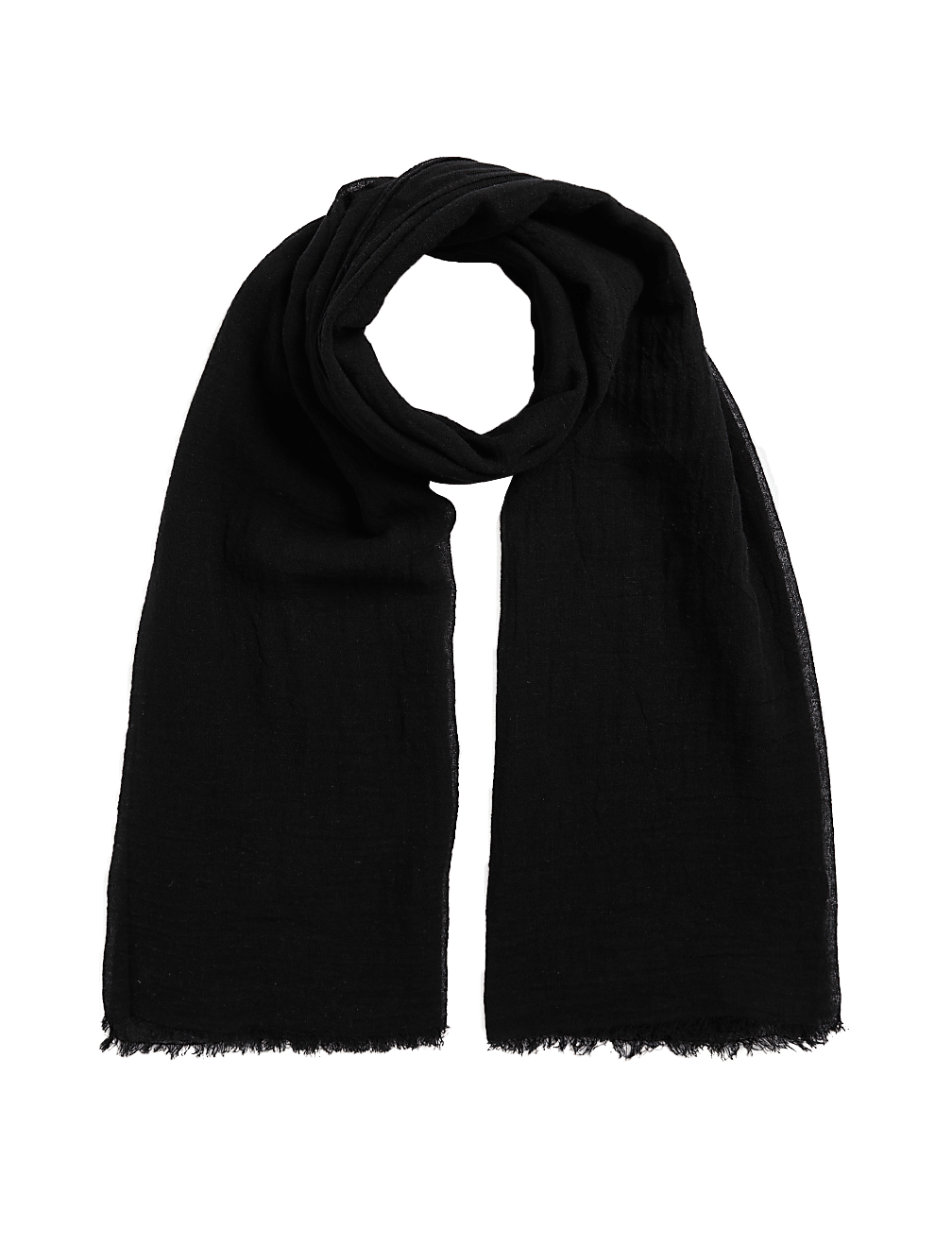 Linen Blend Textured Scarf