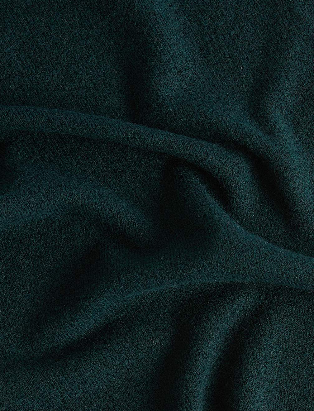 Ribbed Knit Scarf with Wool