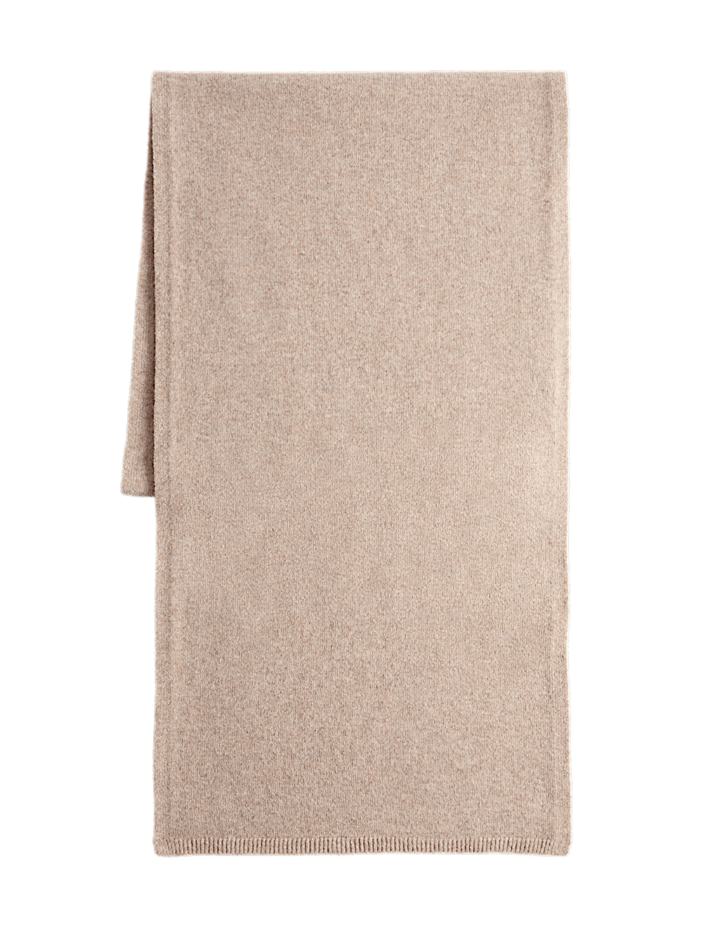 Ribbed Knit Scarf with Wool