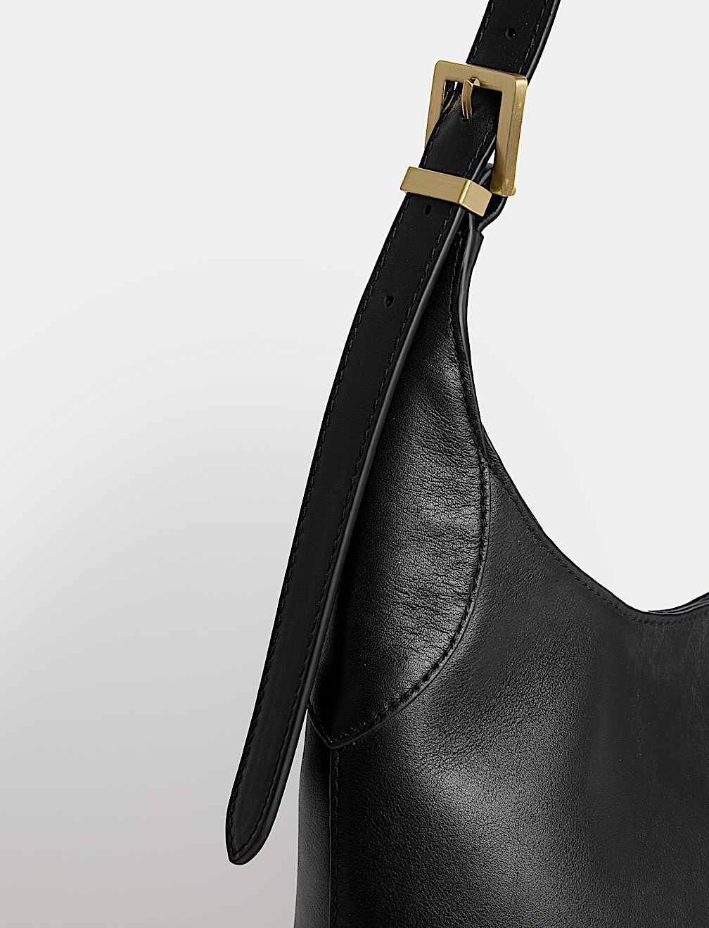 Leather Top Handle Shoulder Tote