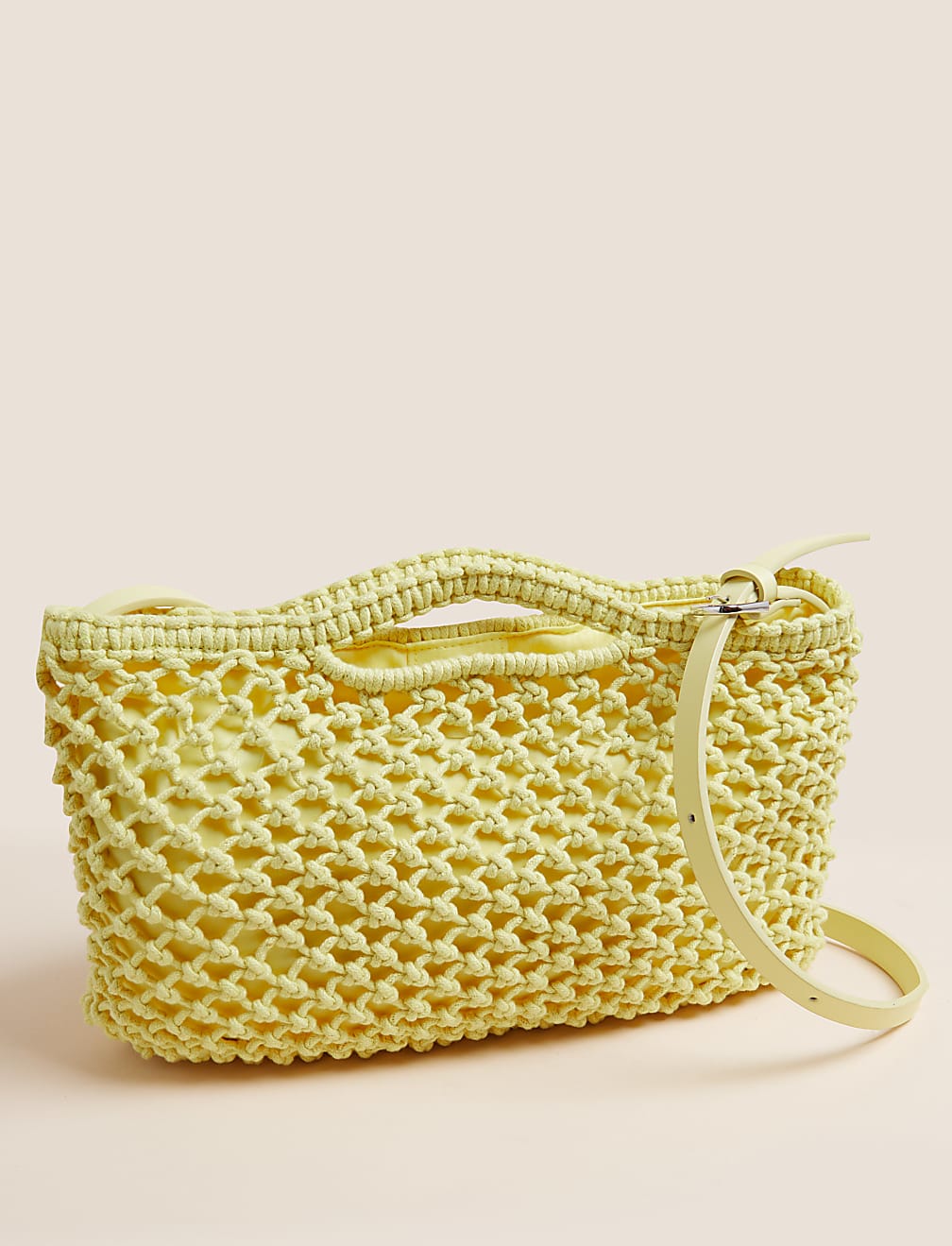 Macrame Clutch Cross Body Bag