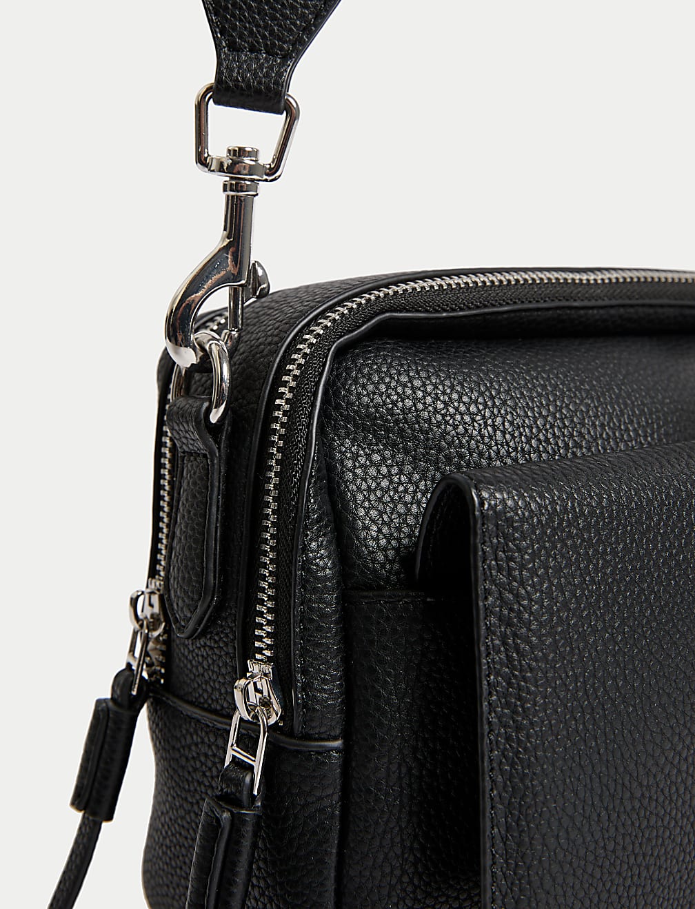 Faux Leather Cross Body Camera Bag