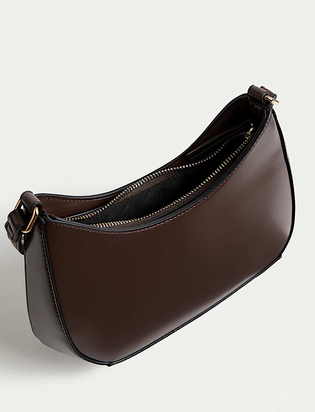 Faux Leather Underarm Bag