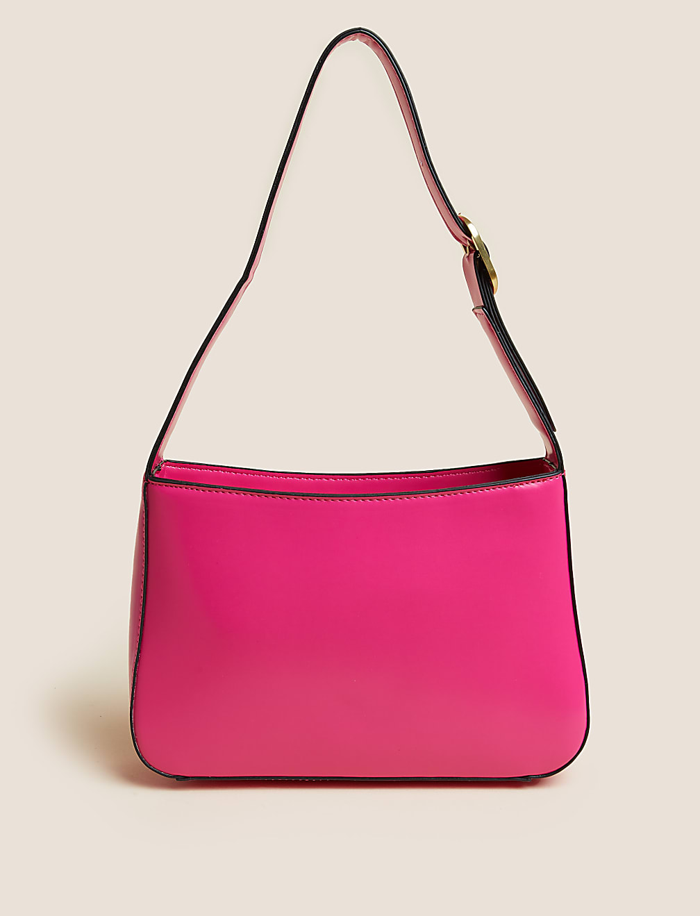 Faux Leather Mini Underarm Bag