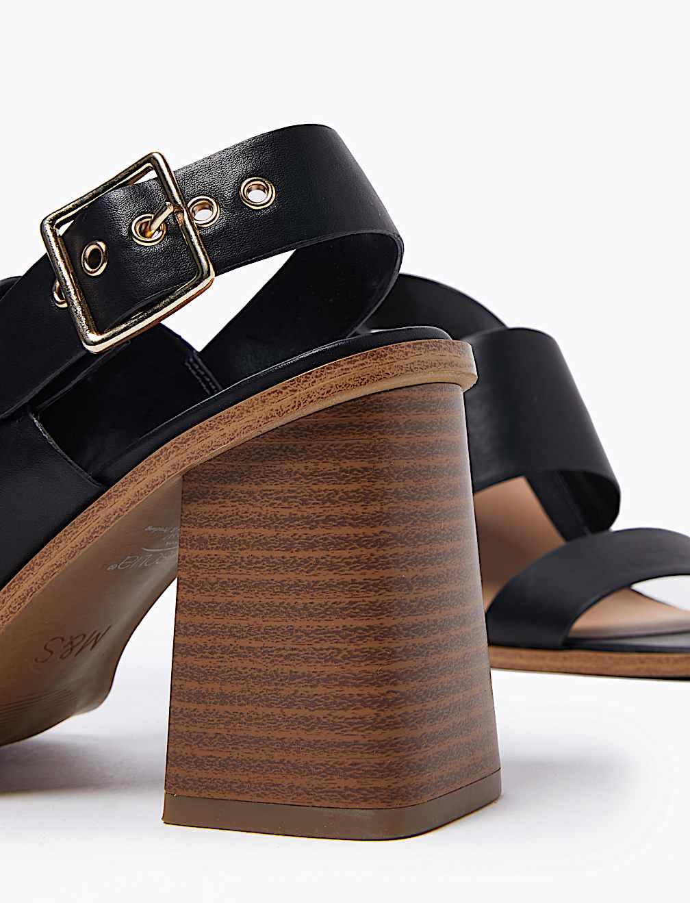Open Toe Block Heel Sandals