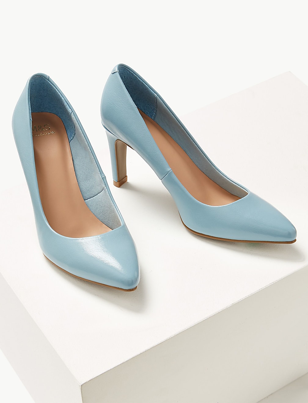 Stiletto Heel Pointed Court Shoes