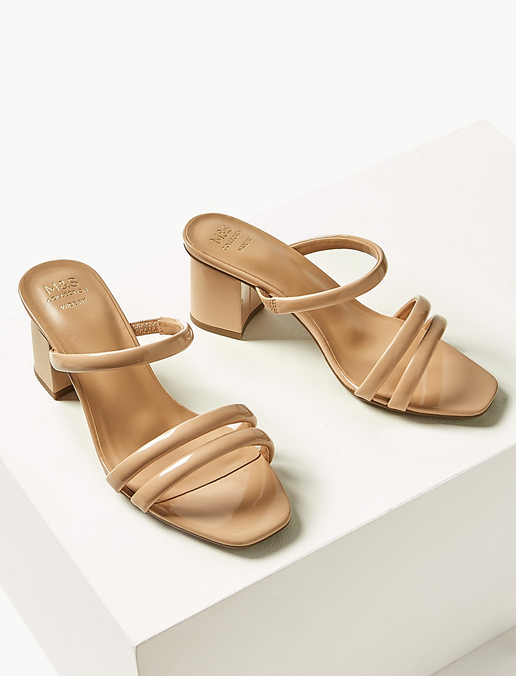 Wide Fit Multi Strap Mules