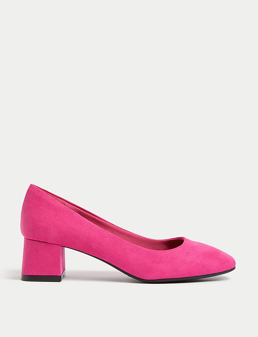 Wide Fit Block Heel Square Toe Shoes