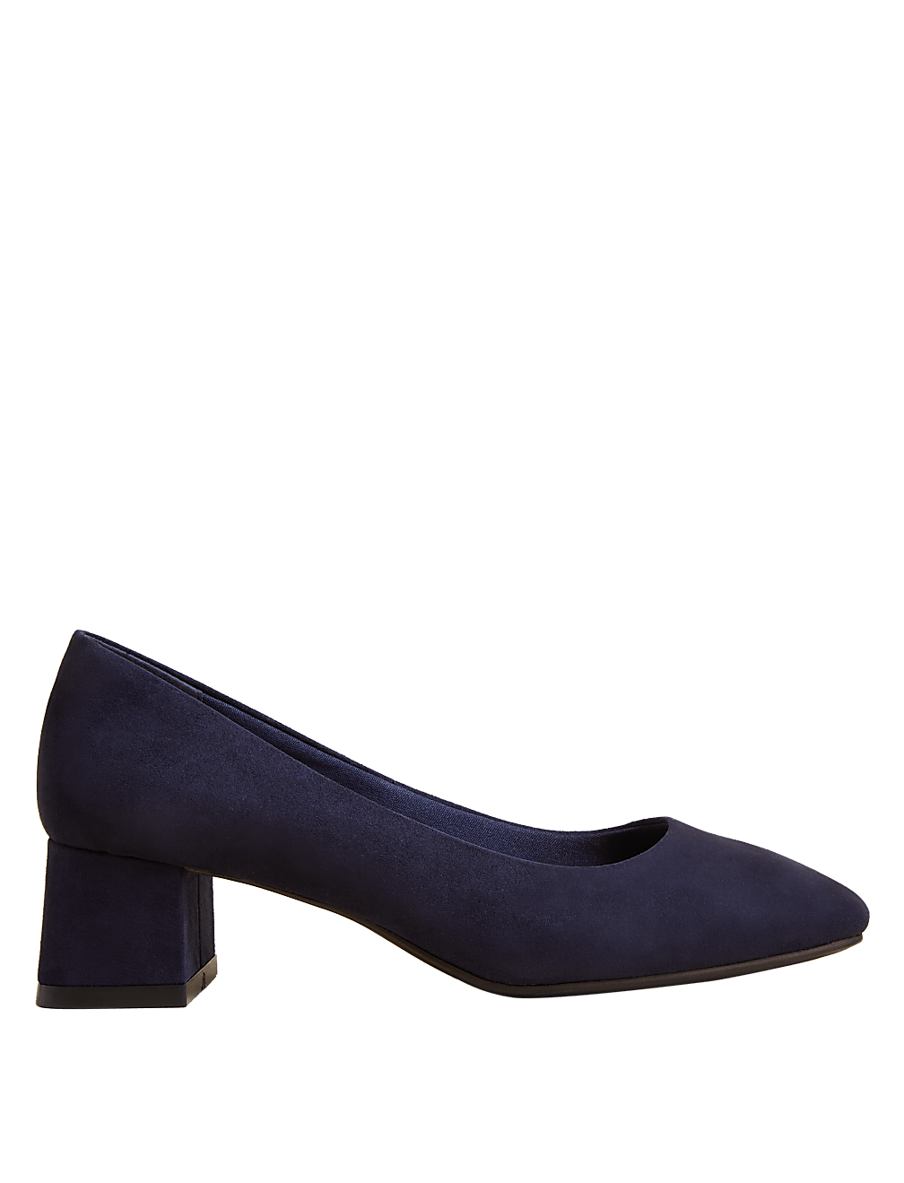 Wide Fit Block Heel Square Toe Shoes
