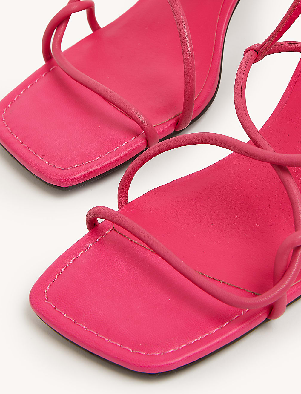 Leather Strappy Statement Sandals