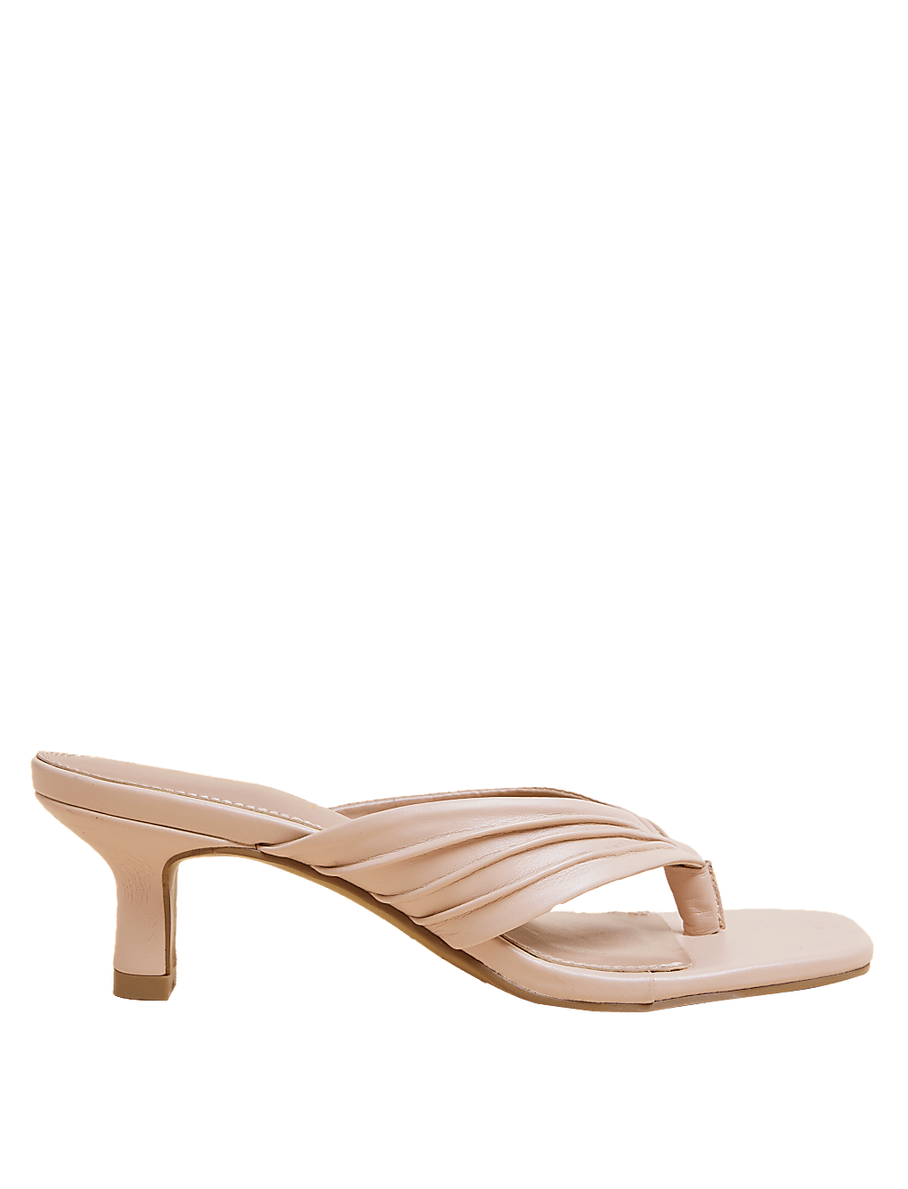 Kitten Heel Flip Flop Mules