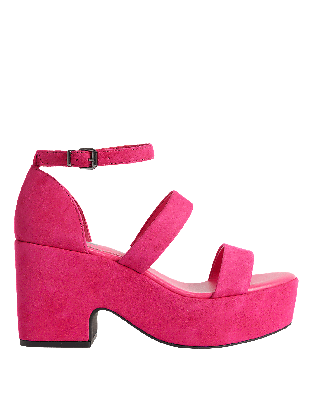 Suede Strappy Platform Sandals
