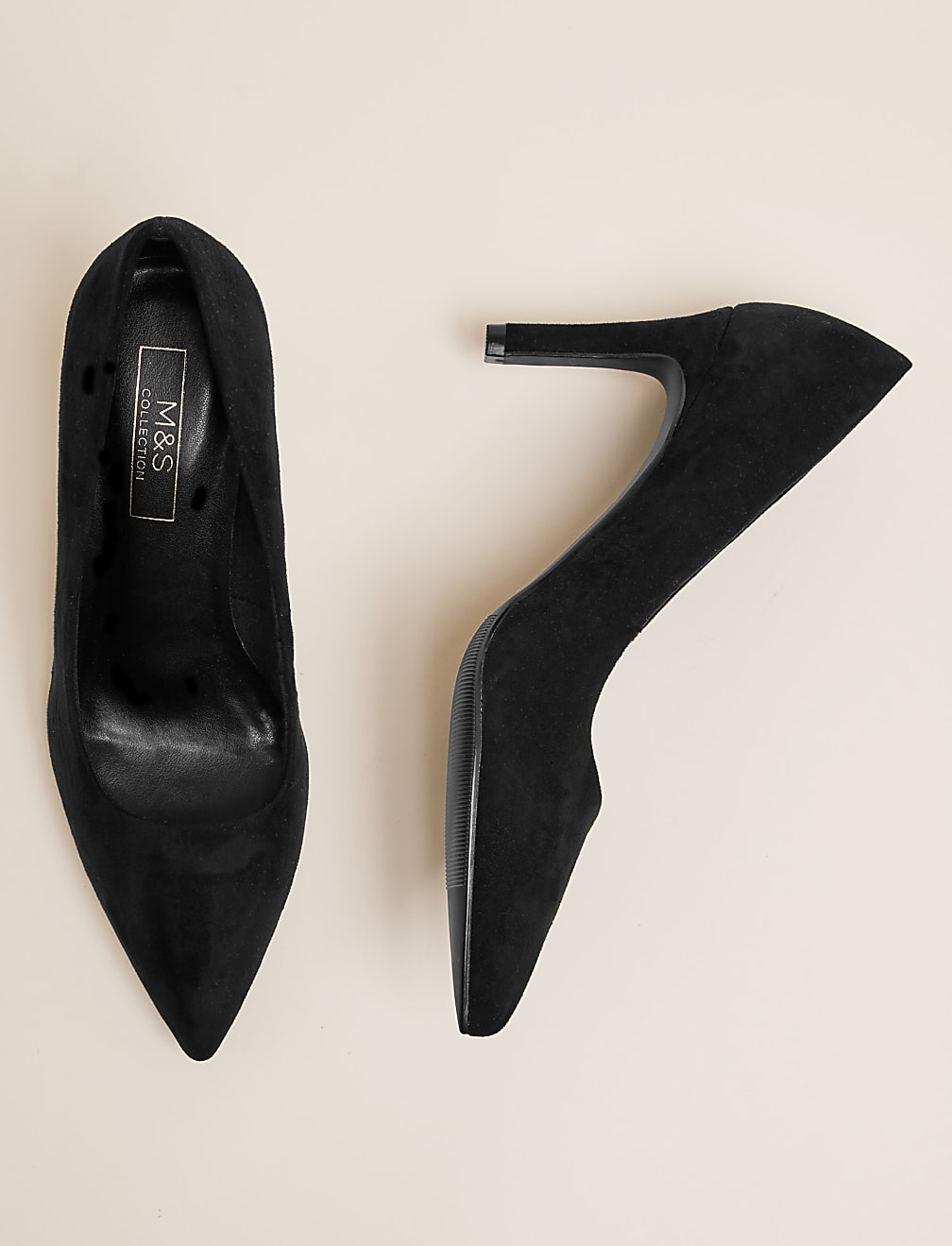 Stiletto Heel Pointed Court Shoes
