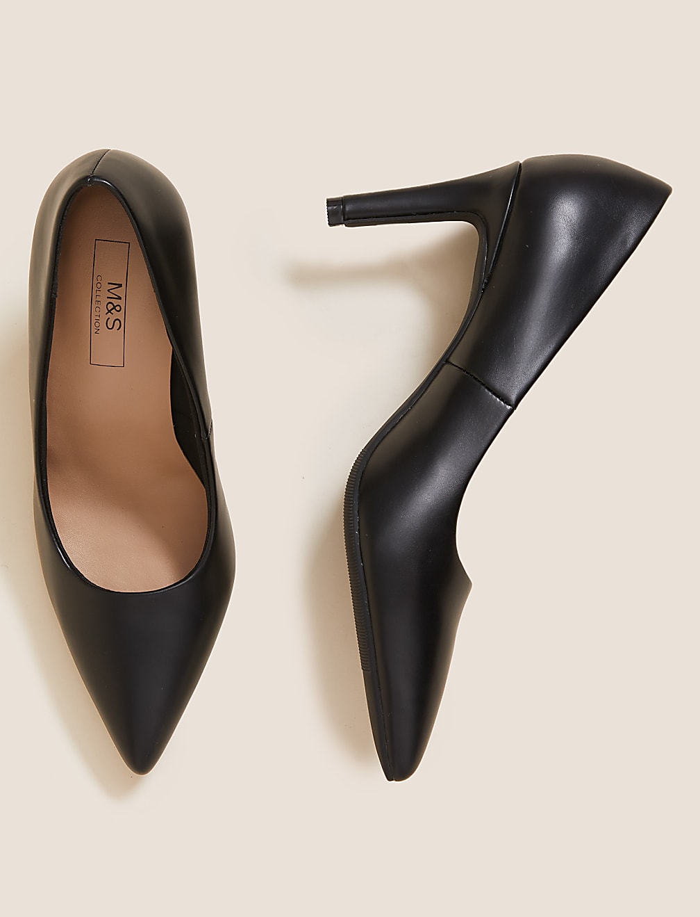 Stiletto Heel Pointed Court Shoes