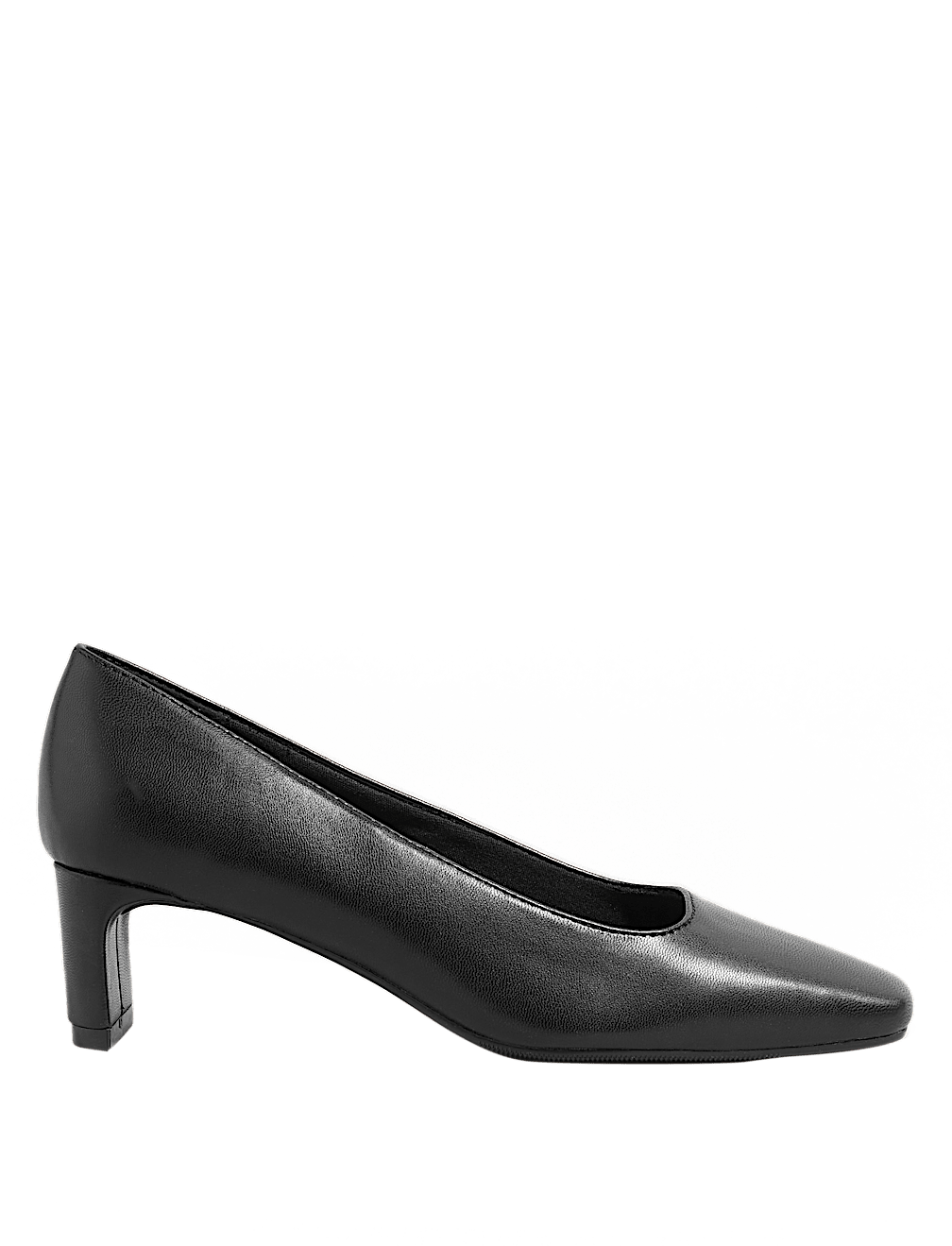 Kitten Heel Square Toe Court Shoes