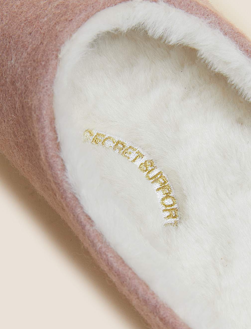 Felt Mule Slippers with Secret Support