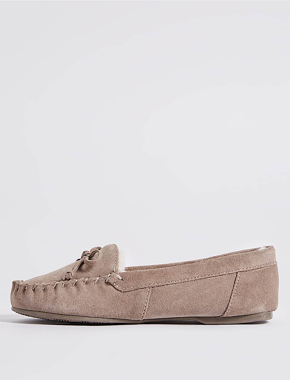Suede Moccasin Slippers with Freshfeet&trade;