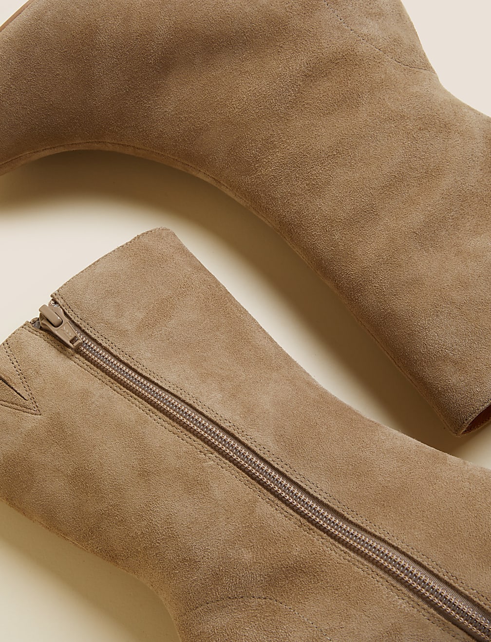 Suede Stiletto Heel Pointed Sock Boots