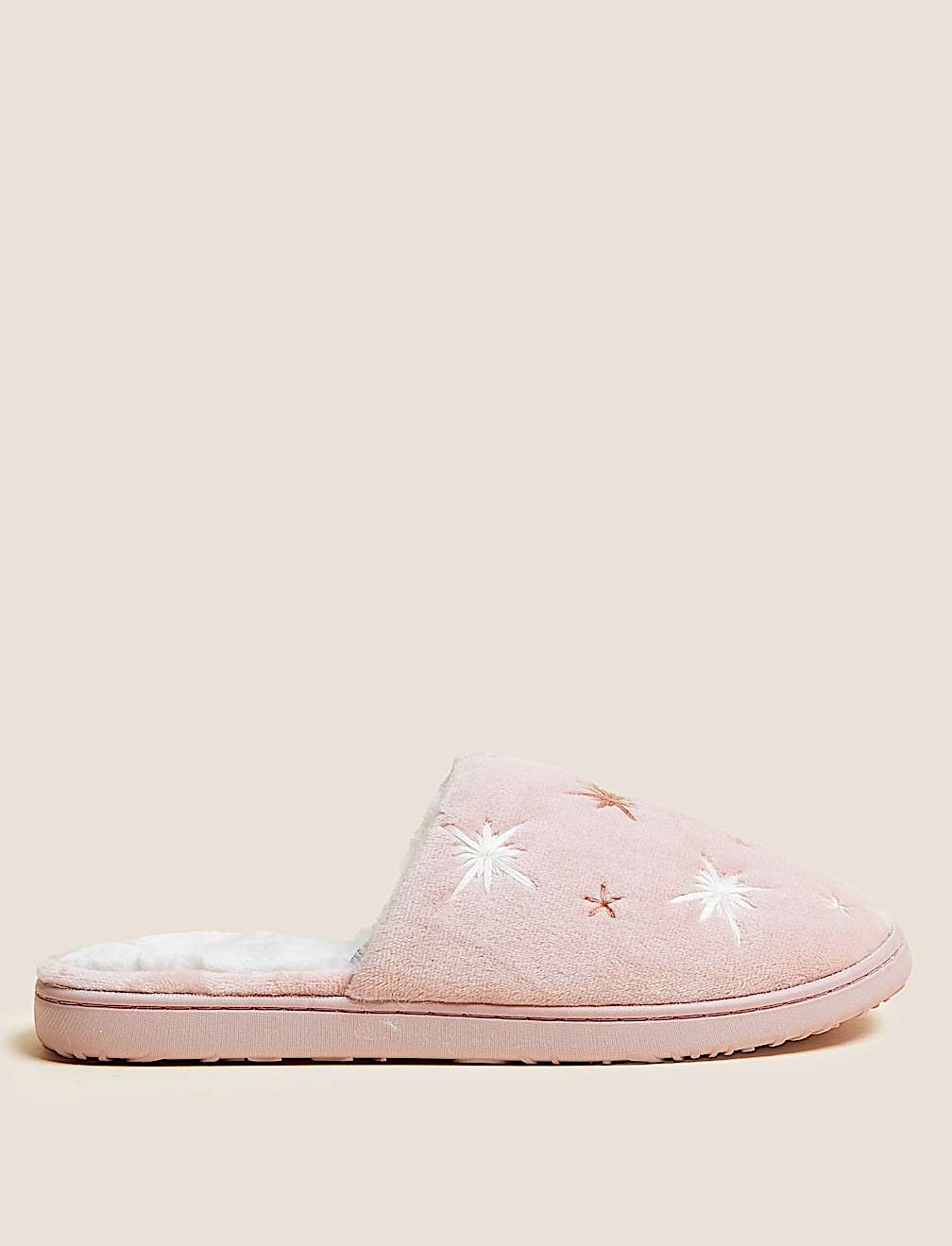 Embroidered Slippers with Secret Support