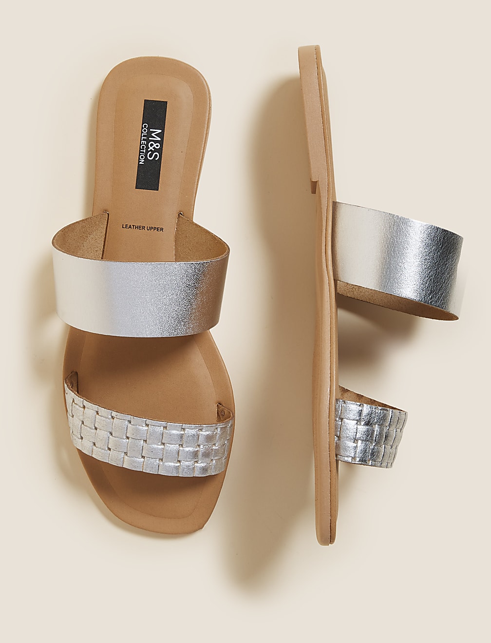 Leather Flat Mules