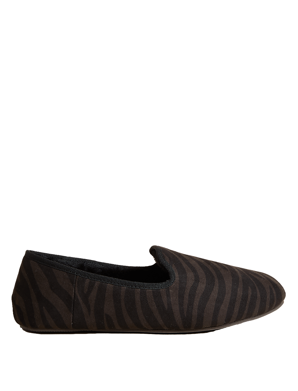 Leopard Print Faux Fur Lined Slippers