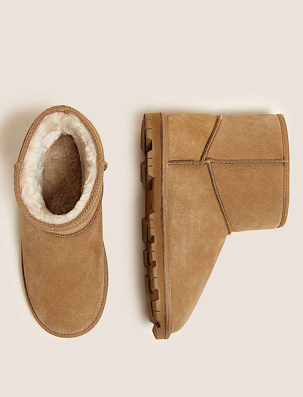 Suede Stain Resistant Faux Fur Lining Boots
