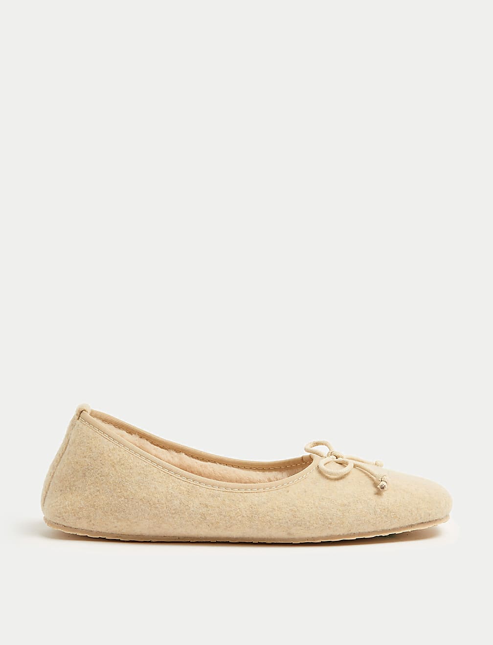 Fur lined ballet flats hot sale