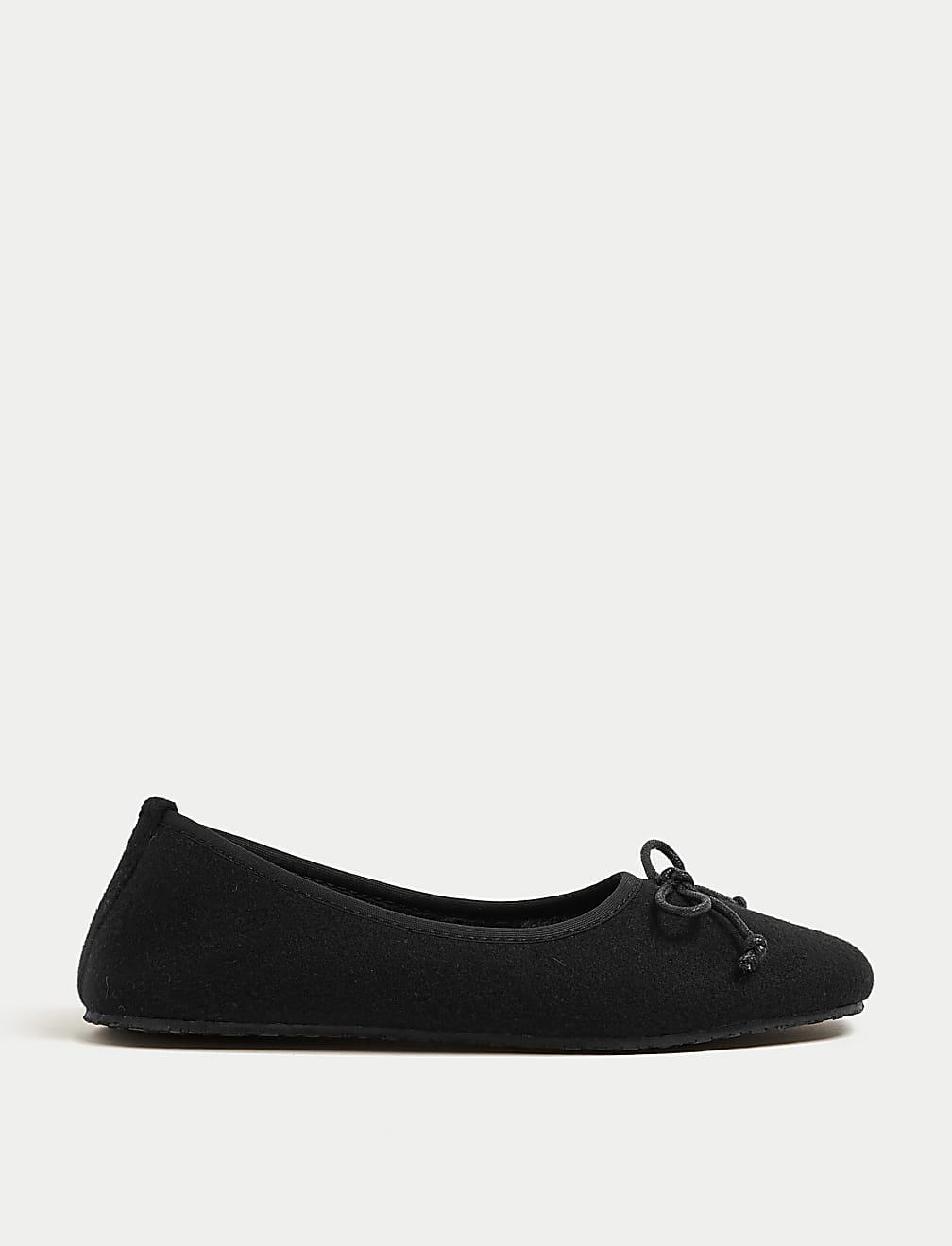 Faux Fur Lined Ballerina Slippers