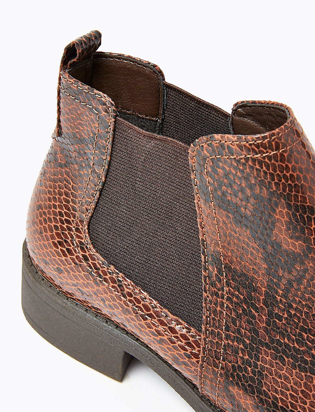 Animal Print Chelsea Ankle Boots