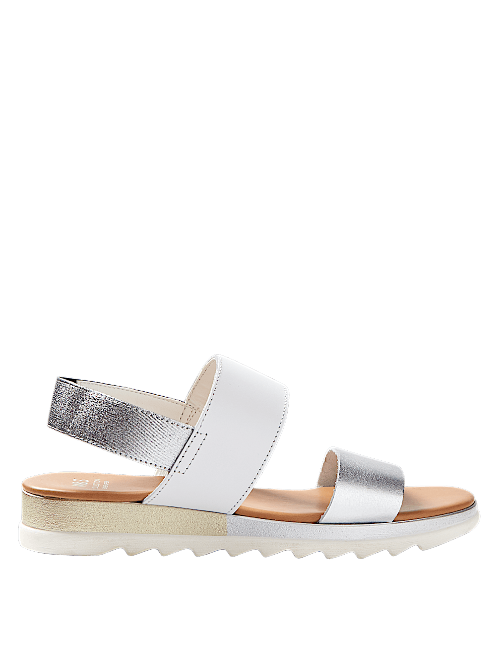 Leather Two Band Sandals