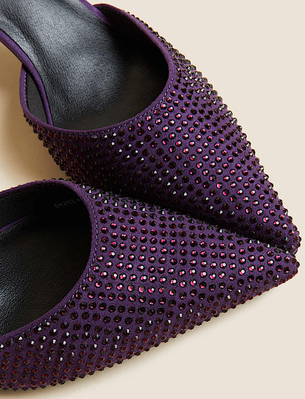 Sparkle Ankle Strap Kitten Heel Shoes
