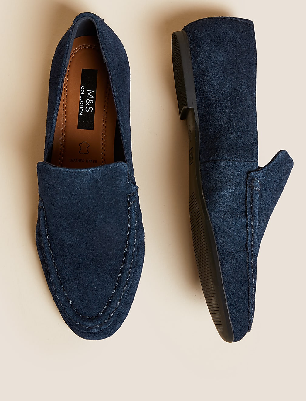 Suede Flat Loafers