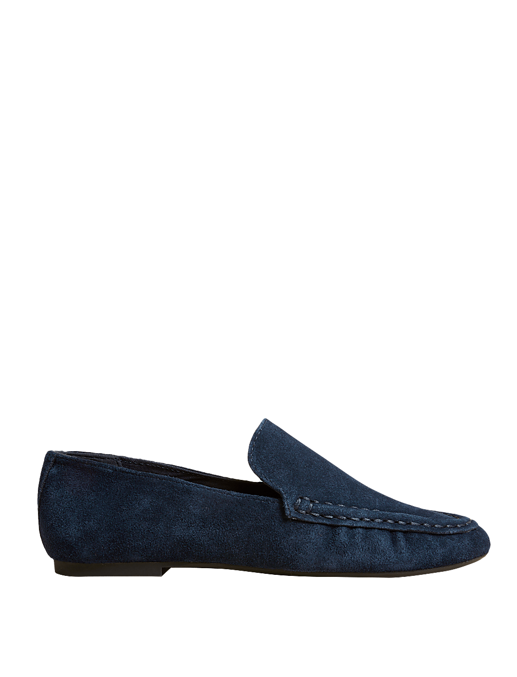 Suede Flat Loafers