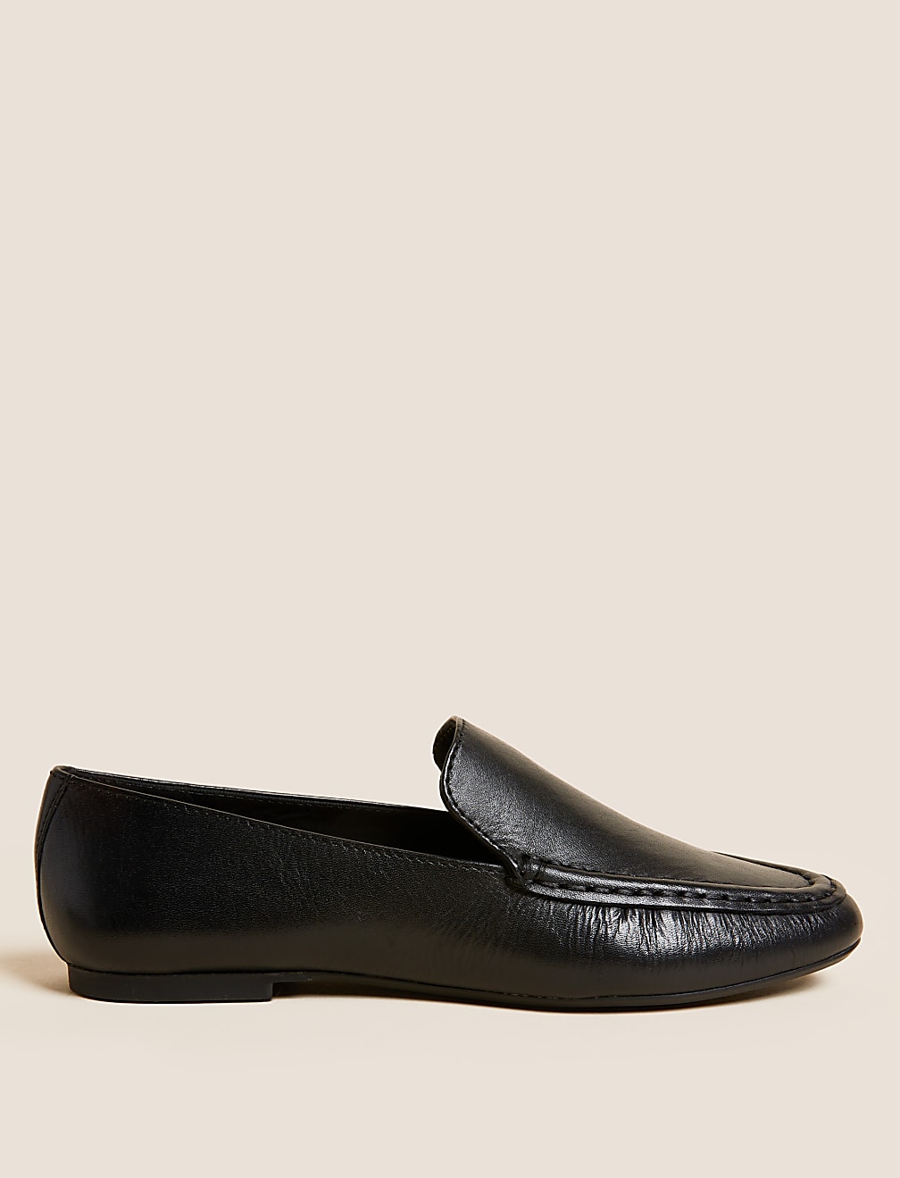 Leather Flat Loafers