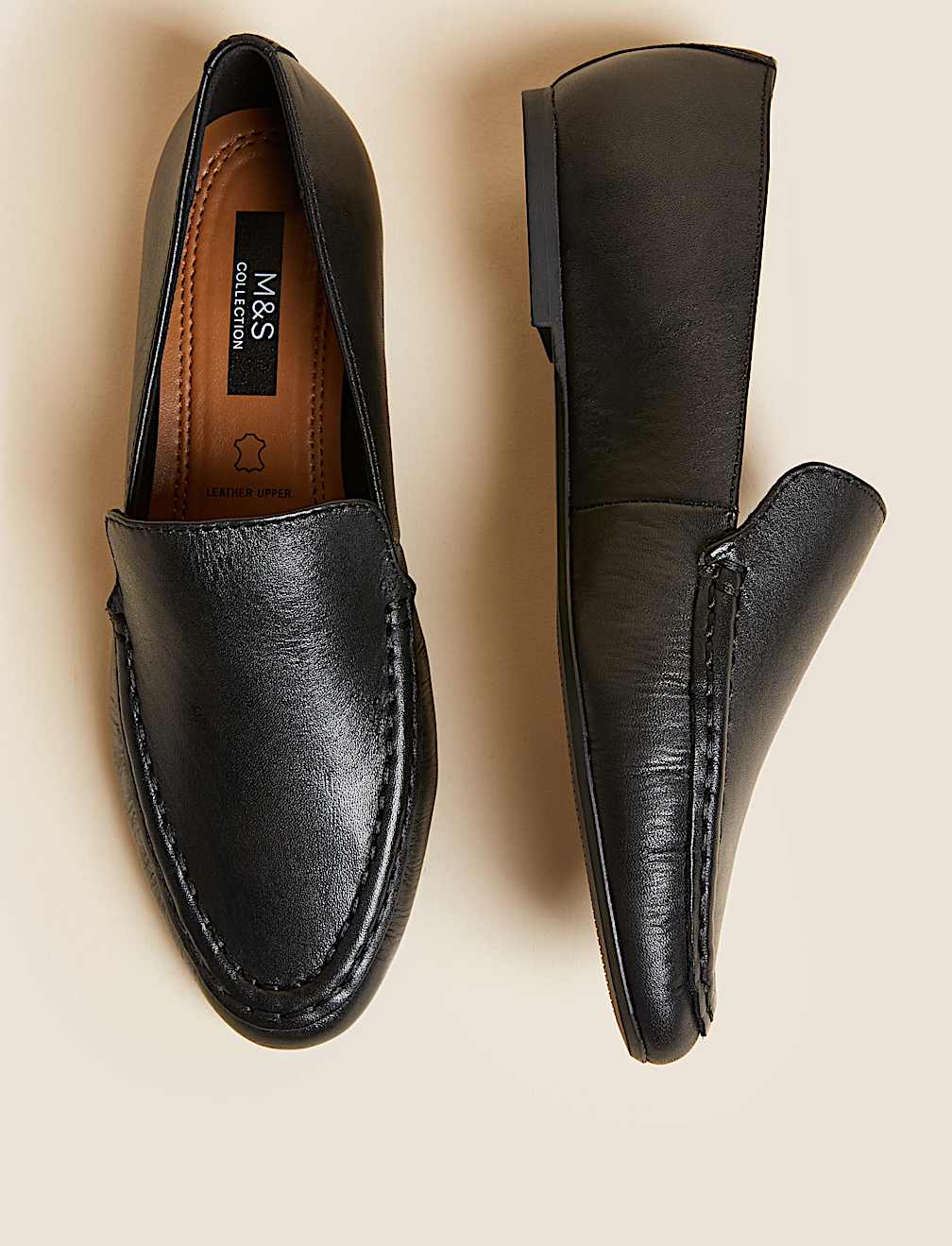 Leather Flat Loafers