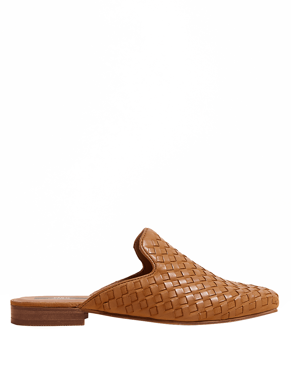 Leather Woven Flat Mules