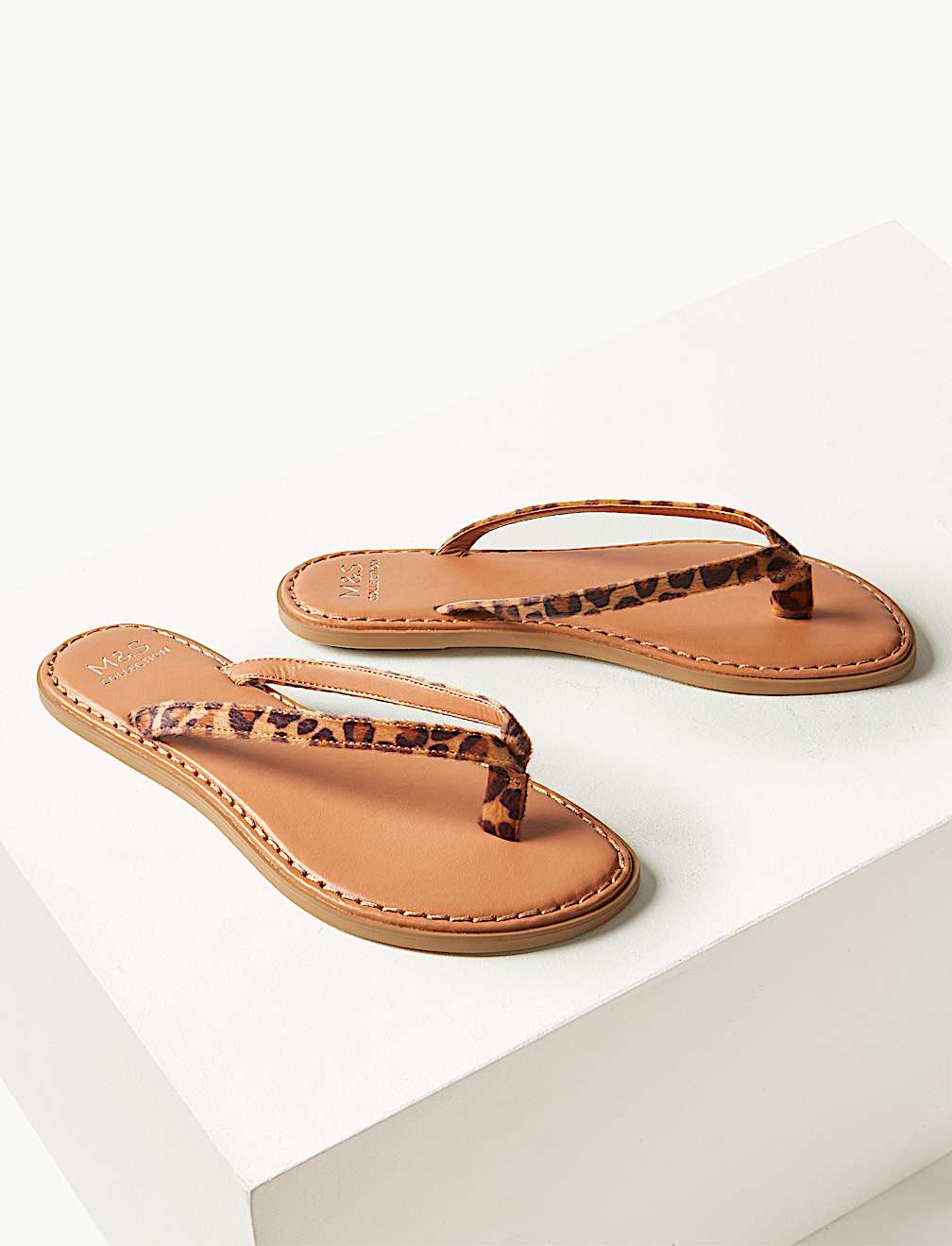 Animal Print Flip-Flops